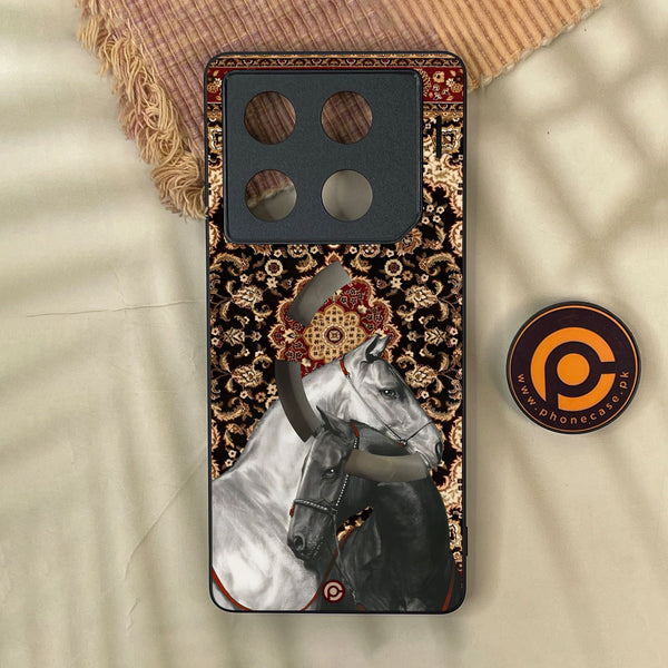 Infinix GT 20 Pro - Horse Heritage - Premium Metal Printed Soft Bumper Shock Proof Case