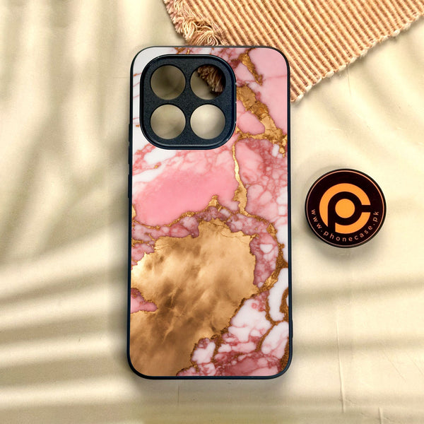 Xiaomi 15T - Pink Marble 2.0 Design 7 - Premium Metal Printed Soft Bumper Shock Proof Case