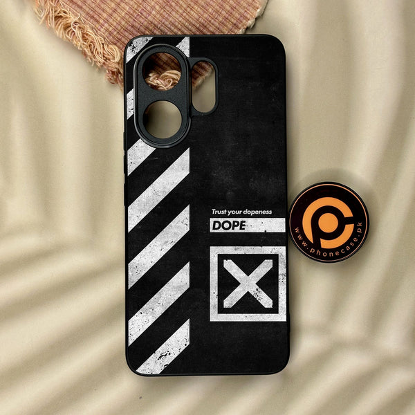 Vivo V60 - Trust Your Dopeness - Premium Metal Printed Soft Bumper Shock Proof Case