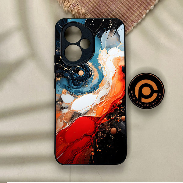 Honor 400 - Liquid Design 9 - Premium Metal Printed Soft Bumper Shock Proof Case