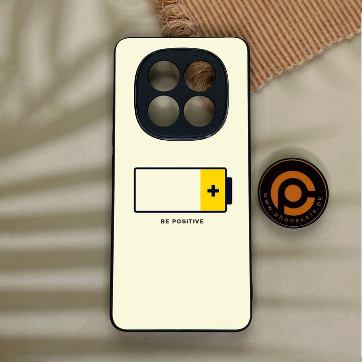 Redmi Note 14 pro plus - Be Positive Design - Premium Metal Printed Soft Bumper Shock Proof Case