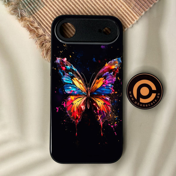 iPhone Air - Butterflies Design 7 - Premium Metal Printed Soft Bumper Shock Proof Case