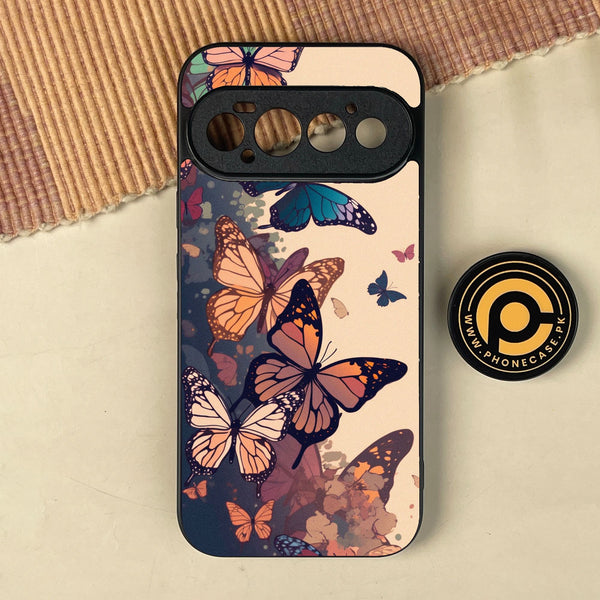 Google Pixel 11 Pro - Butterflies Design 6 - Premium Metal Printed Soft Bumper Shock Proof Case
