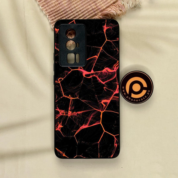 Xiaomi Redmi K60 Pro - Black Marble Design 8 - Premium Metal Printed Soft Bumper Shock Proof Case