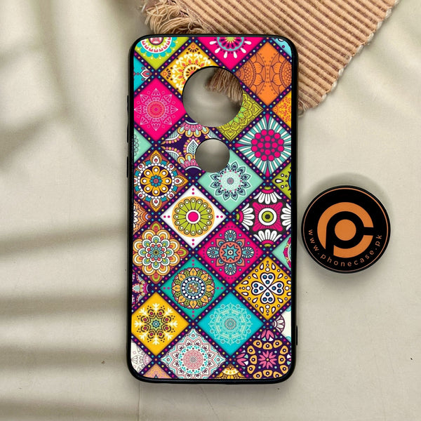 Motorola Moto G7 - Mandala Art Design - Premium Metal Printed Soft Bumper Shock Proof Case