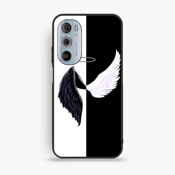 Motorola Edge 30 Pro - Angel 2.0 Design 5 - Premium Metal Printed Soft Bumper Shock Proof Case