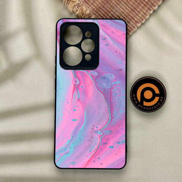 Realme 15 - Pink Marble 2.0 Design 1 - Premium Metal Printed Soft Bumper Shock Proof Case