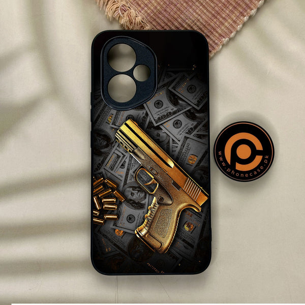 Honor 400 - Dollar Design 7 - Premium Metal Printed Soft Bumper Shock Proof Case