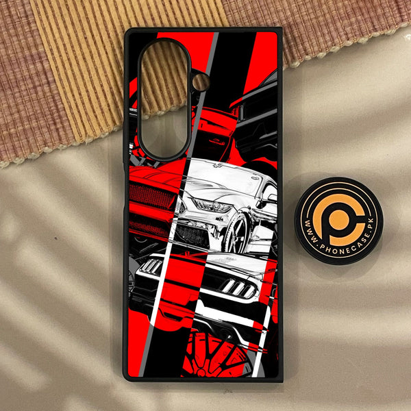 Samsung Galaxy Z Fold 8 - Racing Series 2.0 Design 6 - Premium Metal Printed Soft Bumper Shock Proof Case