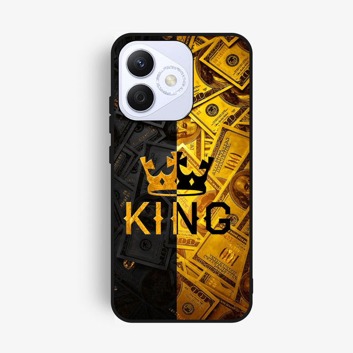 Honor X60i - King Design 9 - Premium Metal Printed Soft Bumper Shock Proof Case