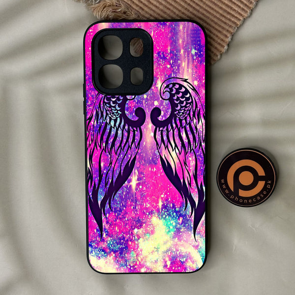 Oppo A6K - Angel Wings Design 9 - Premium Metal Printed Soft Bumper Shock Proof Case