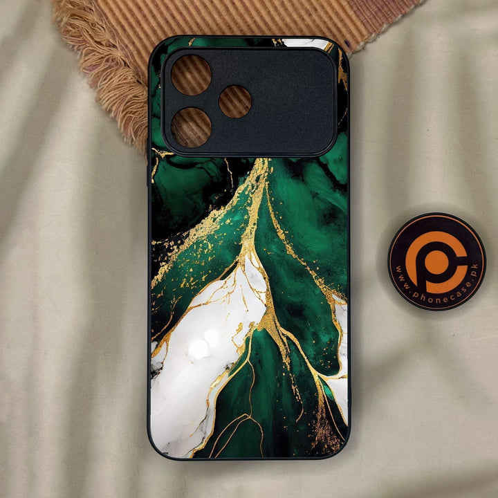 Oppo A6C - Liquid Marble Design 7 - Premium Metal Printed Soft Bumper Shock Proof Case