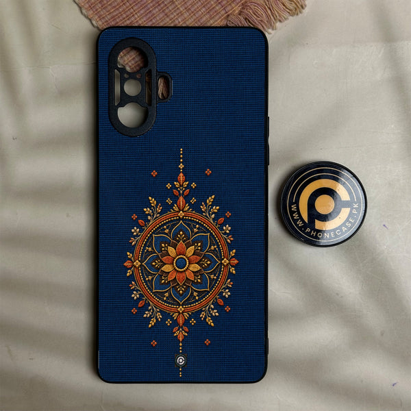 Redmi K40 Gaming - Classic Weave Design 28 - Premium Metal Printed Soft Bumper Shock Proof Case