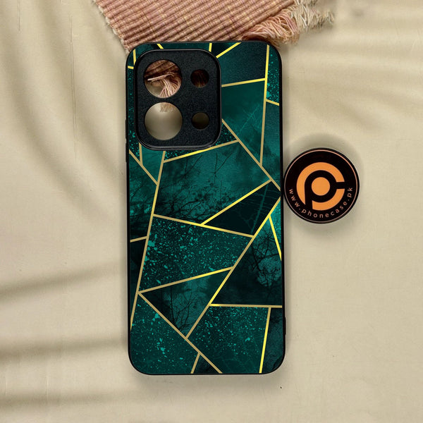 Xiaomi Redmi 15C - Geometric Design 9 - Premium Metal Printed Soft Bumper Shock Proof Case