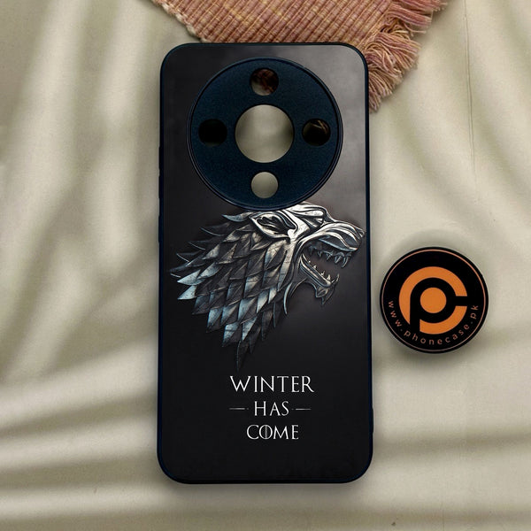 Honor x9d - Winter Has Come Got - Premium Metal Printed Soft Bumper Shock Proof Case