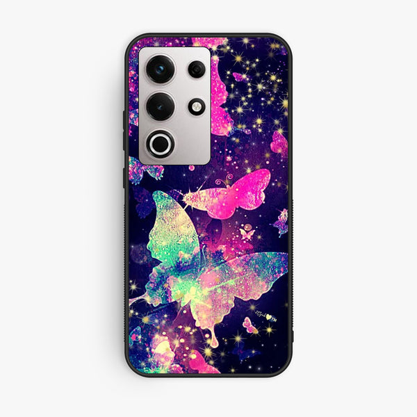 Itel S25 Ultra - Butterflies Design 9 - Premium Metal Printed Soft Bumper Shock Proof Case