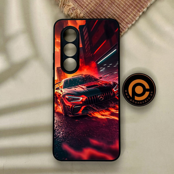 Itel S25 - Racing Design 3 - Premium Metal Printed Soft Bumper Shock Proof Case