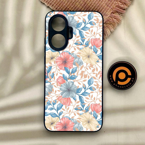 Xiaomi Redmi Turbo 4 Pro - Seamless Flower - Premium Metal Printed Soft Bumper Shock Proof Case