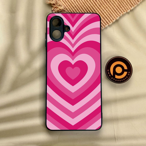 Samsung Galaxy A07 - Heartbeat Design 6 - Premium Metal Printed Soft Bumper Shock Proof Case