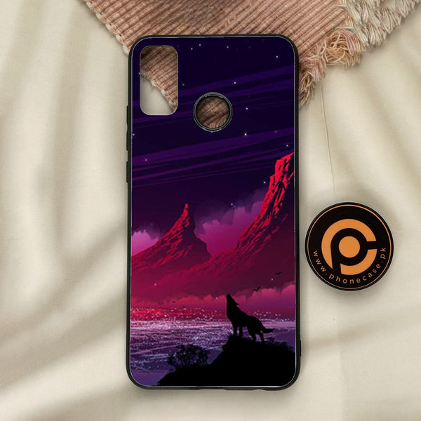 Honor 9X Lite - Wolf Design 7 - Premium Metal Printed Soft Bumper Shock Proof Case