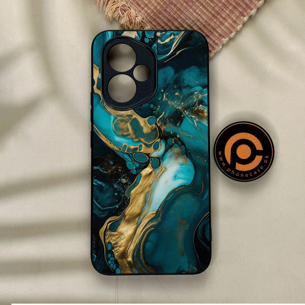 Honor 400 - Liquid Marble Design 3 - Premium Metal Printed Soft Bumper Shock Proof Case