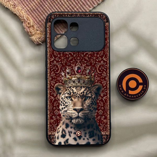 Infinix Note Edge - Leopard - Premium Metal Printed Soft Bumper Shock Proof Case