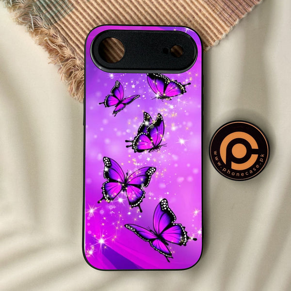 iPhone Air - Butterflies Design 8 - Premium Metal Printed Soft Bumper Shock Proof Case