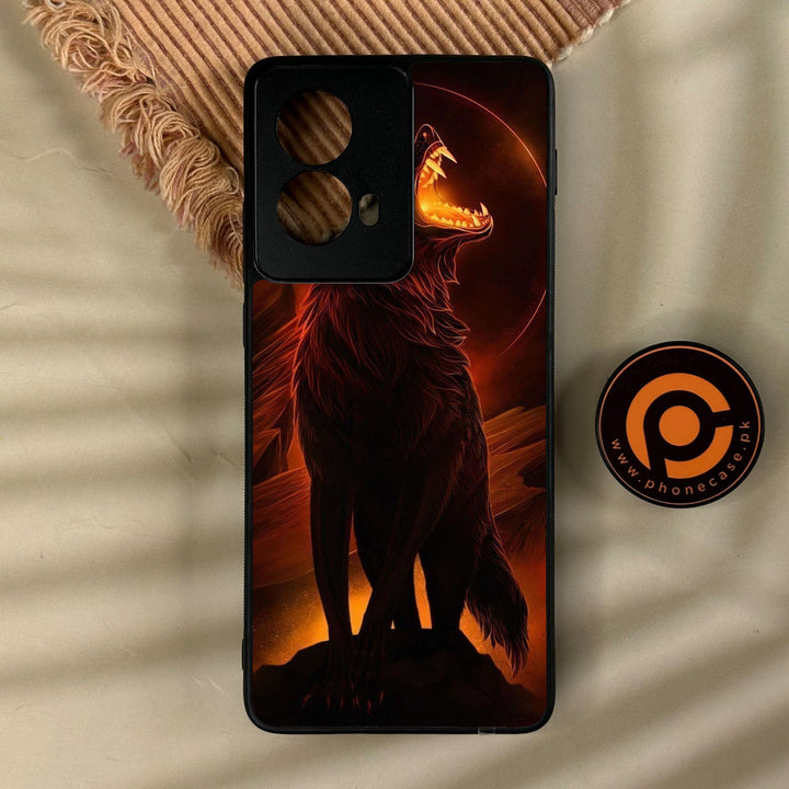 Motorola Edge 2024 - Wolf Design 6 - Premium Metal Printed Soft Bumper Shock Proof Case