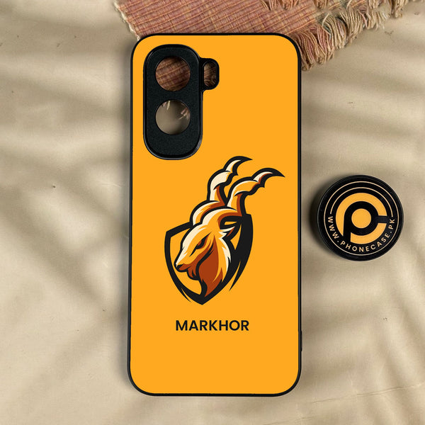 iQoo Z11 - Markhor Design 7 - Premium Metal Printed Soft Bumper Shock Proof Case