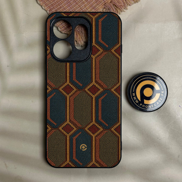 Oneplus Nord 6 - Classic Weave Design 7 - Premium Metal Printed Soft Bumper Shock Proof Case