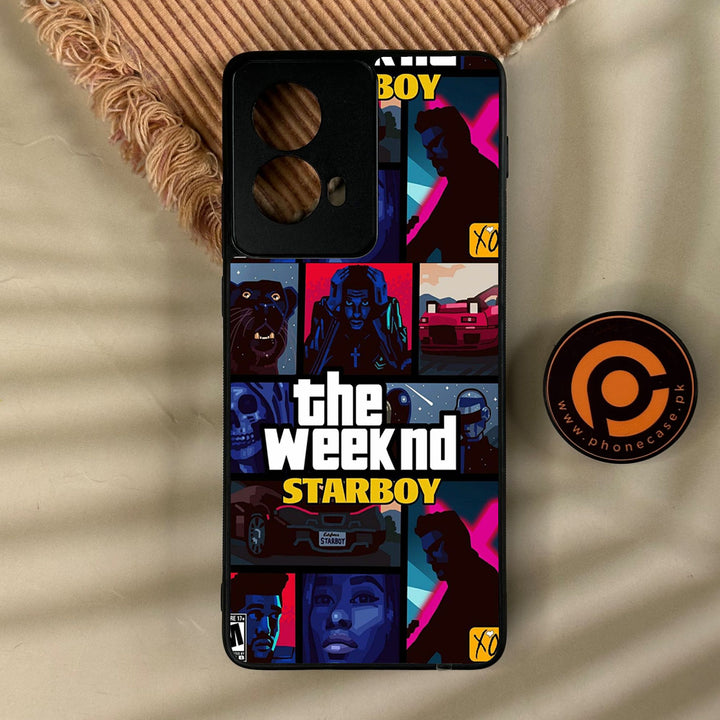 Motorola Edge 2024 - The Weeknd Star Boy - Premium Metal Printed Soft Bumper Shock Proof Case