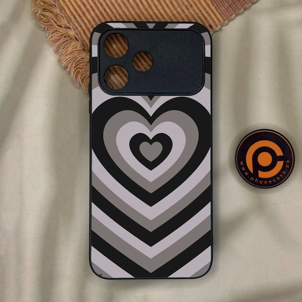 Oppo A6C - Heartbeat Design 1 - Premium Metal Printed Soft Bumper Shock Proof Case