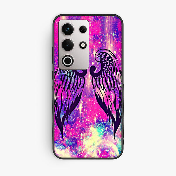 Itel S25 Ultra - Angel Wings Design 9 - Premium Metal Printed Soft Bumper Shock Proof Case