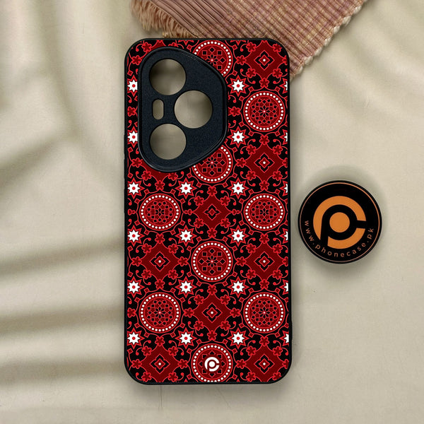 Honor 400 Pro - Ajrak Design 6 - Premium Metal Printed Soft Bumper Shock Proof Case