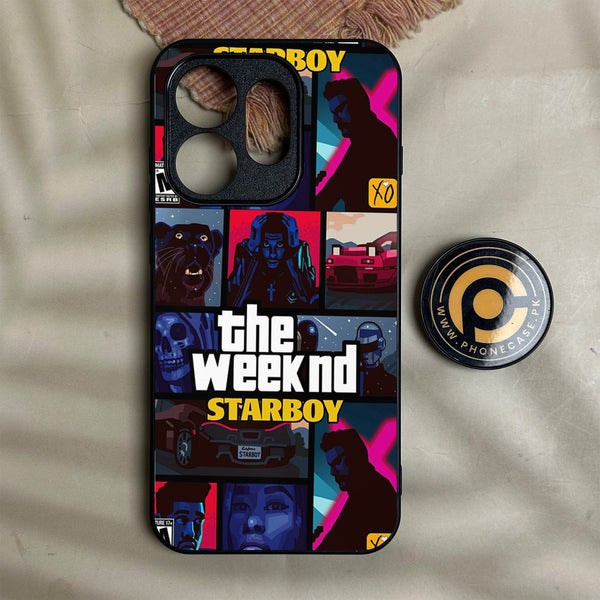 Oppo Reno 16 - The Weeknd Star Boy - Premium Metal Printed Soft Bumper Shock Proof Case