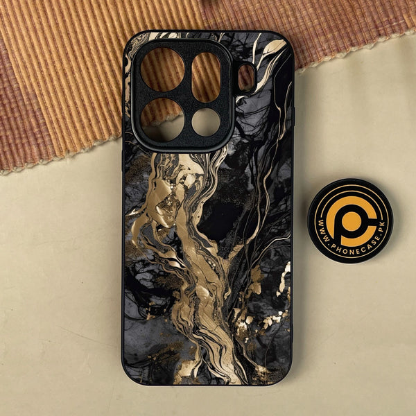 Oppo Find X9 Pro - Liquid Marble Design 9 - Premium Metal Printed Soft Bumper Shock Proof Case