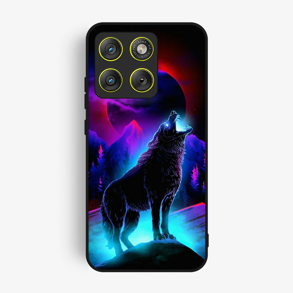 Motorola Edge 70 - Wolf Design 2 - Premium Metal Printed Soft Bumper Shock Proof Case
