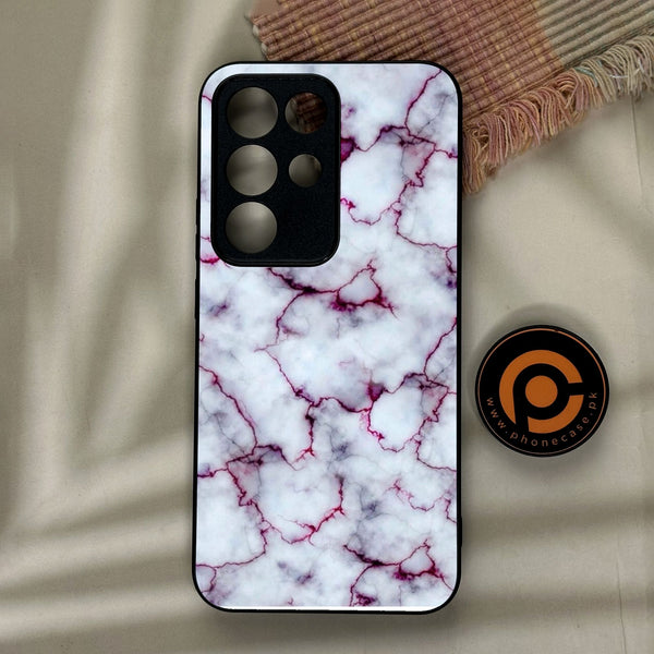 Realme C85 Pro - White Design 1 - Premium Metal Printed Soft Bumper Shock Proof Case