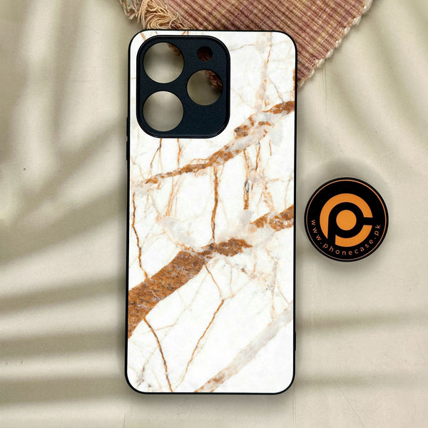 Realme Note 70 - White Design 4 - Premium Metal Printed Soft Bumper Shock Proof Case