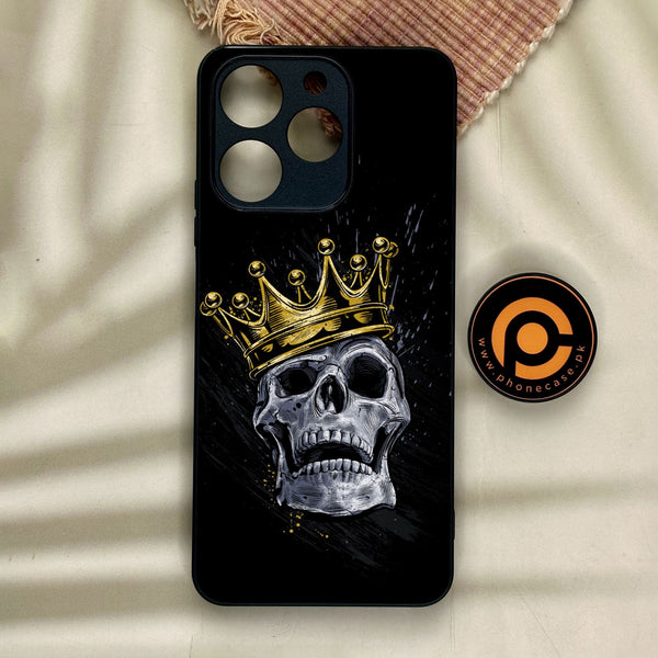 Realme Note 70 - King Design 5 - Premium Metal Printed Soft Bumper Shock Proof Case