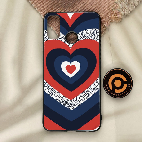 Honor 9X Lite - Heart 2.0 Design 3 - Premium Metal Printed Soft Bumper Shock Proof Case