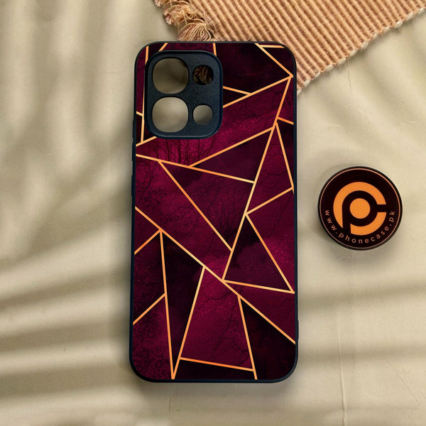 Oppo A6 Pro - Geometric Design 4 - Premium Metal Printed Soft Bumper Shock Proof Case