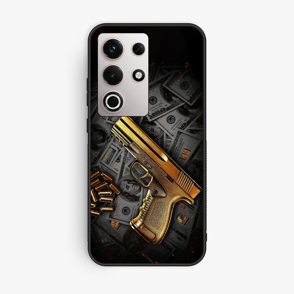 Itel S25 Ultra - Dollar Design 7 - Premium Metal Printed Soft Bumper Shock Proof Case
