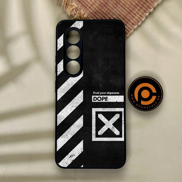 Itel S25 - Trust Your Dopeness - Premium Metal Printed Soft Bumper Shock Proof Case