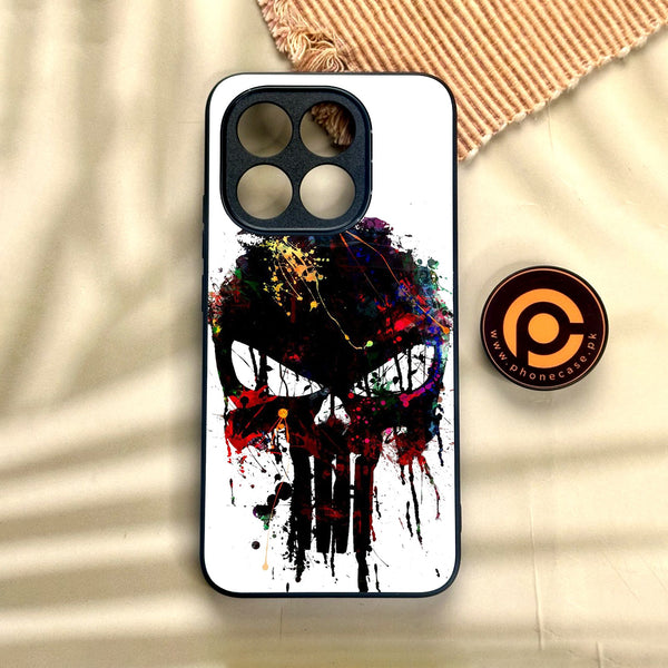 Xiaomi 15T - Punisher Skull Design - Premium Metal Printed Soft Bumper Shock Proof Case