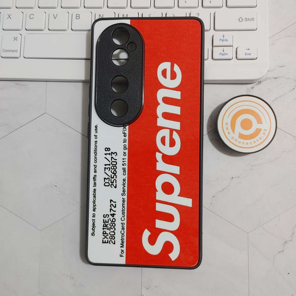 Vivo V40 - Supreme Design - Premium Metal Printed soft Bumper shock Proof Case CS-23884