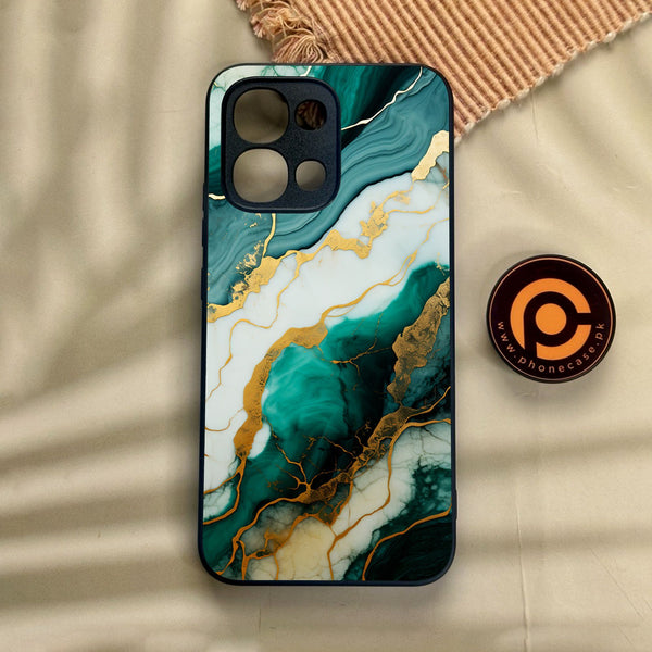 Oppo A6 Pro - Liquid Design 3 - Premium Metal Printed Soft Bumper Shock Proof Case