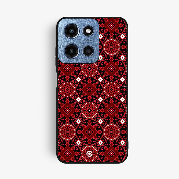 Motorola Moto G 2025 - Ajrak Design 6 - Premium Metal Printed Soft Bumper Shock Proof Case