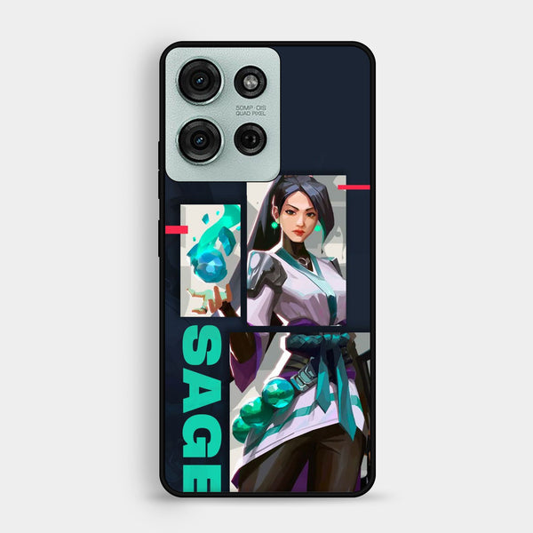 Motorola Moto G75 - Battle-Ready Design 1 - Premium Metal Printed Soft Bumper Shock Proof Case