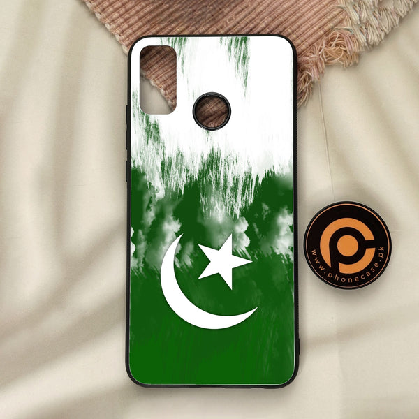 Honor 9X Lite - Pakistan Design 9 - Premium Metal Printed Soft Bumper Shock Proof Case
